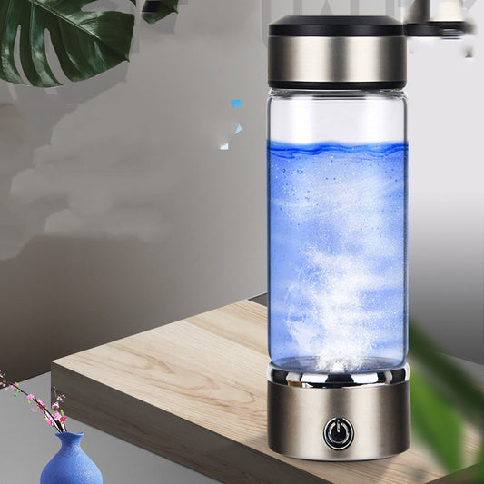 Premium Hydrogen Water Bottle Generator - Portable Antioxidant Water Maker with SPE/PEM Technology, Platinum-Coated Titanium Electrode, USB Charging - Ideal for Health, Fitness