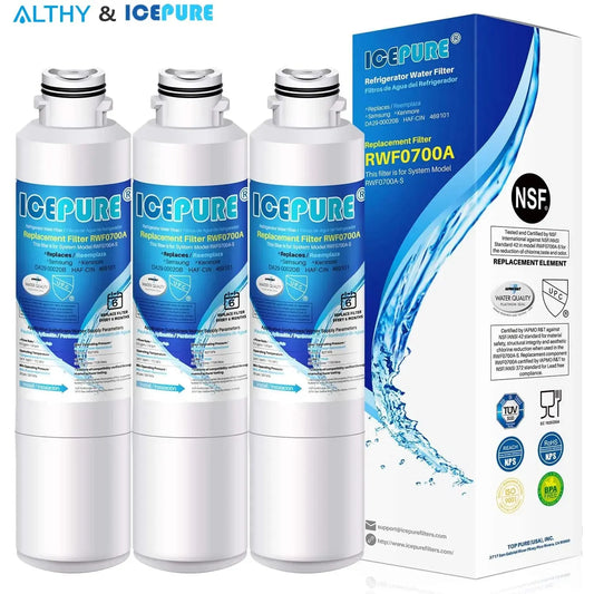 ICEPURE Refrigerator Water Filter Replacement for Samsung DA29-00020B, DA29-00020A, HAF-CIN EXP & KENMORE 469101 -NSF 42 NSF 372 Svirsonfilter