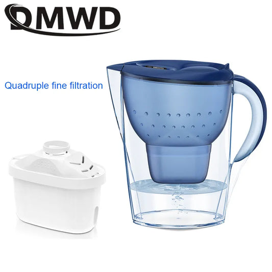 DMWD Household Water Filter 3.5L Water Purifying Kettle Activated Carbon Filter Kitchen Purify Kettle Brita High Quality Pitcher