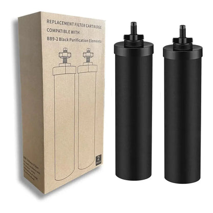 Replacement 2 BB9-2 and 2 Fluoride Water Filter PF-2 Compatible with Black Berkey Gravity Water Filtering System Svirsonfilter