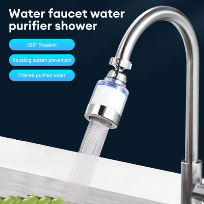 Universal Faucet Purifier Sprayer Head Shower Faucet Splash Filter Bathroom Faucet Filter Kitchen Water Filter Element Adapter