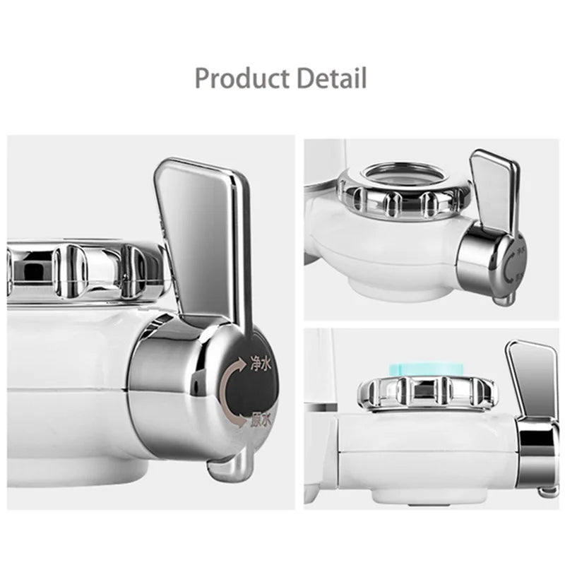 2L/min Household Faucet Double Outlet No Power Consumption 9-layer Filter Water Purifier One Machine Four Core Water Cleaner