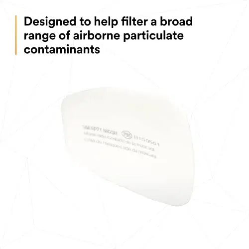 3M Respirator Filter Replacement 5P71, 5 Pairs, P95, Must Be Used with 3M 5000 Respirators or 3M Cartridges 6000 Series 3M Personal Protective Equipment